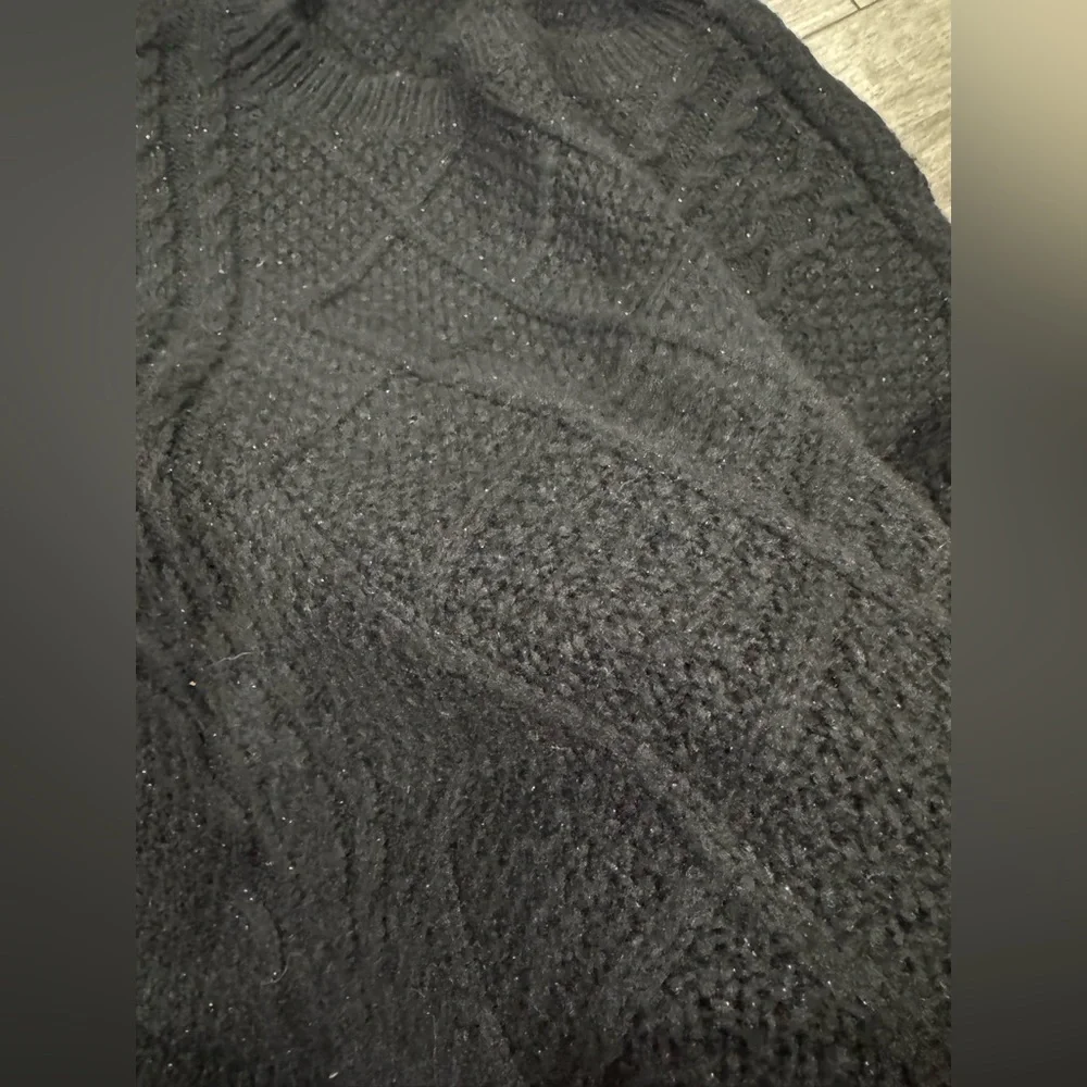 DKNY Black Cable Knit Women's Sweater